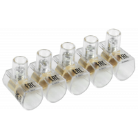 Зажим винтовой  концевой изолированный КЗВИ 10,0мм2 (5x1) IEK