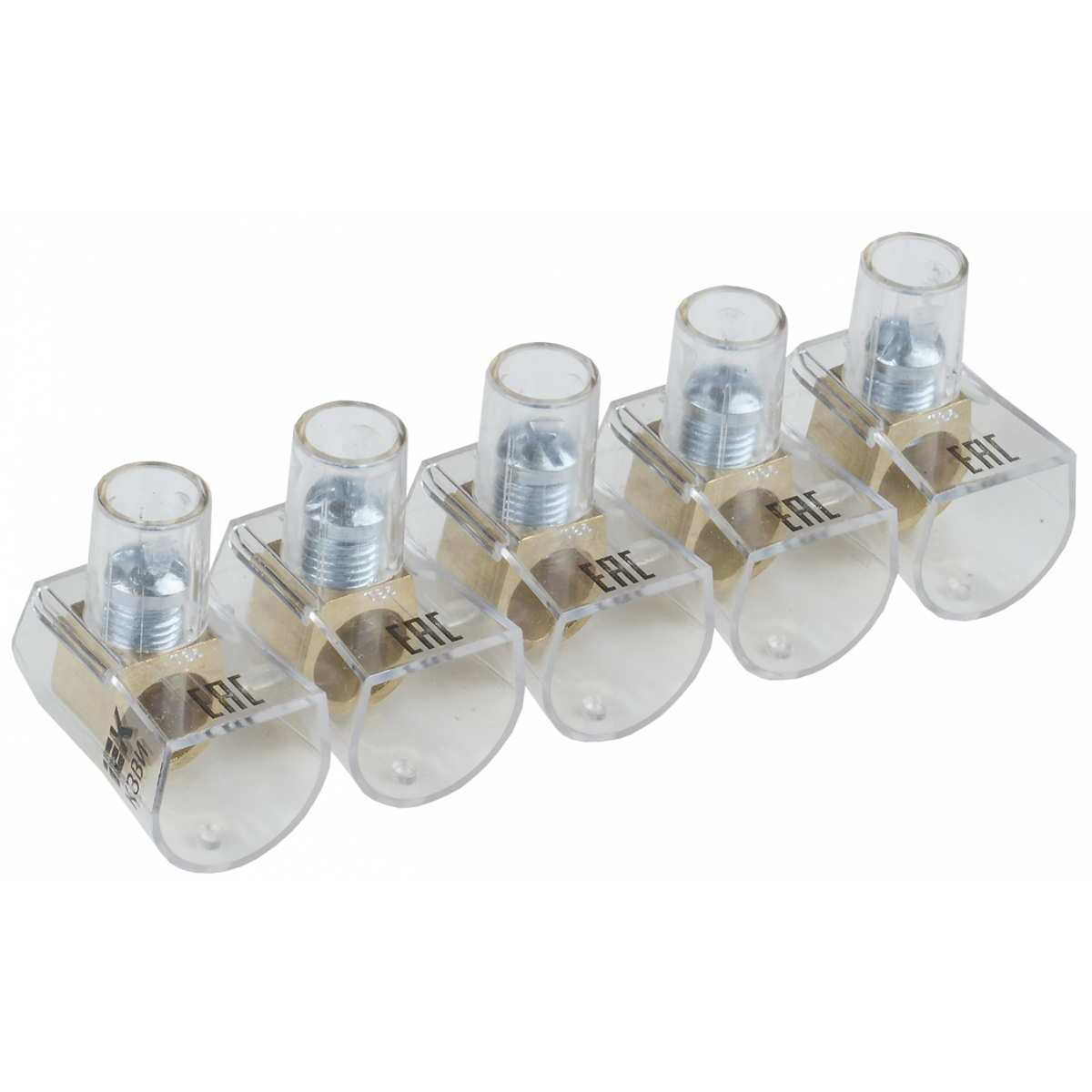 Затискач гвинтовий кінцевий ізольований КЗВІ 16мм2 (5x1) IEK