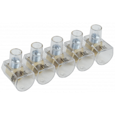 Зажим винтовой  концевой изолированный КЗВИ 16мм2 (5x1) IEK