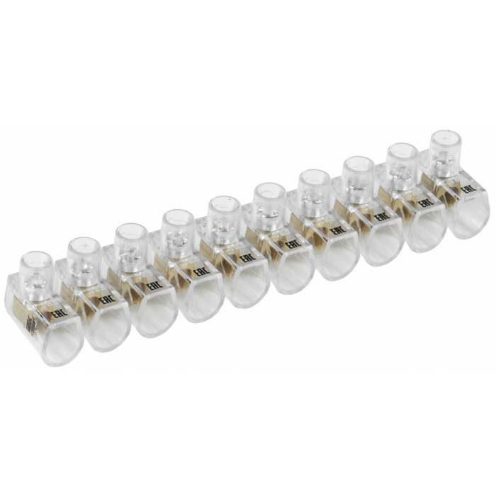 Зажим винтовой  концевой изолированный КЗВИ 2,5мм2 (10x1) IEK