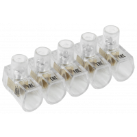 Затискач гвинтовий кінцевий ізольований КЗВІ 2,5мм2 (5x1) IEK