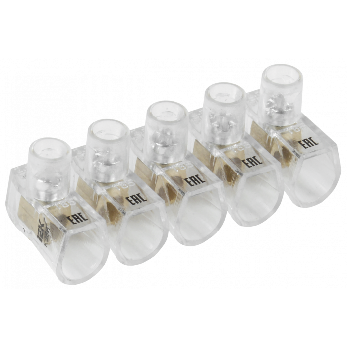 Зажим винтовой  концевой изолированный КЗВИ 2,5мм2 (5x1) IEK