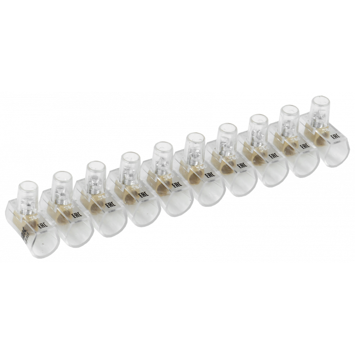 Зажим винтовой  концевой изолированный КЗВИ 4,0мм2 (10x1) IEK