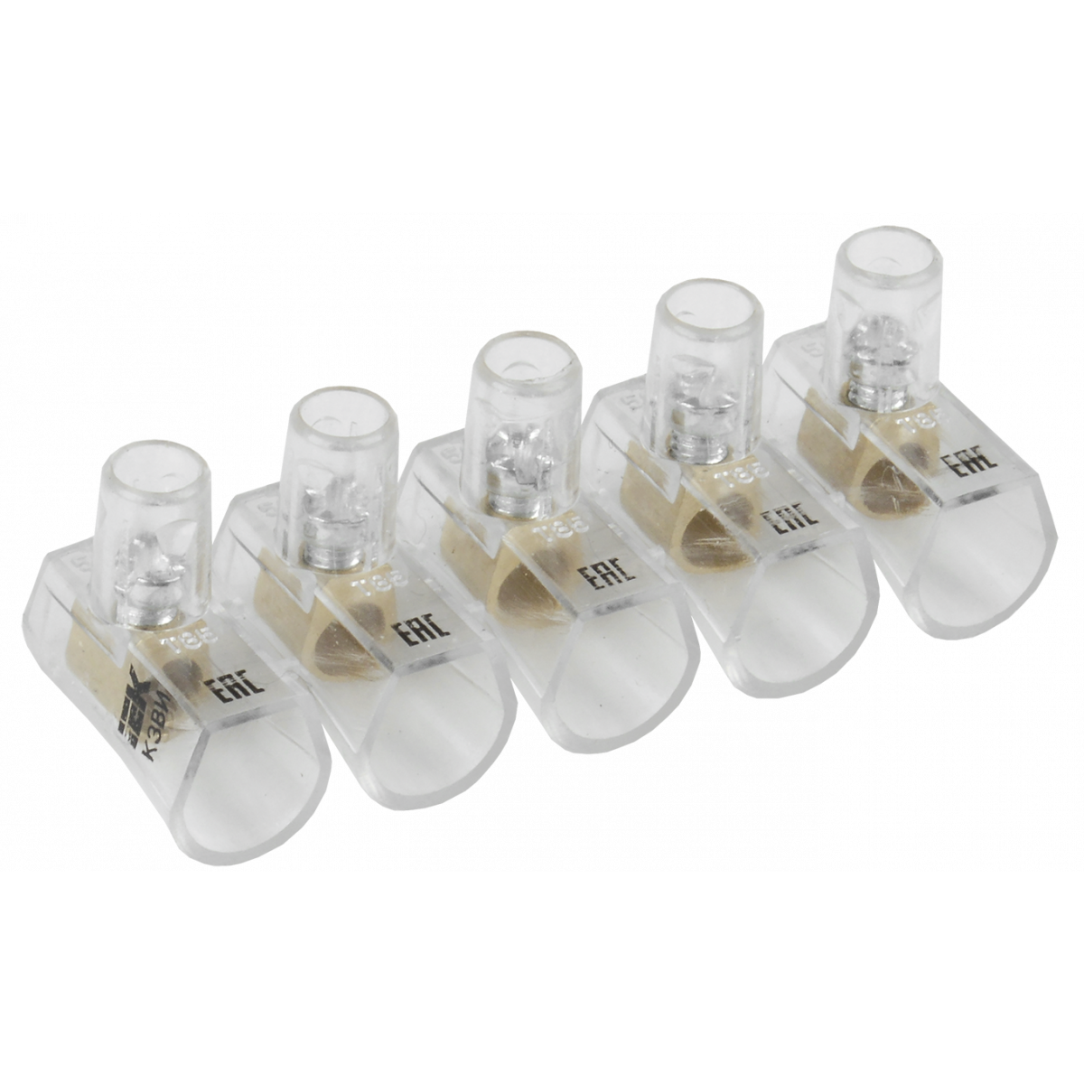 Затискач гвинтовий кінцевий ізольований КЗВІ 4,0мм2 (5x1) IEK