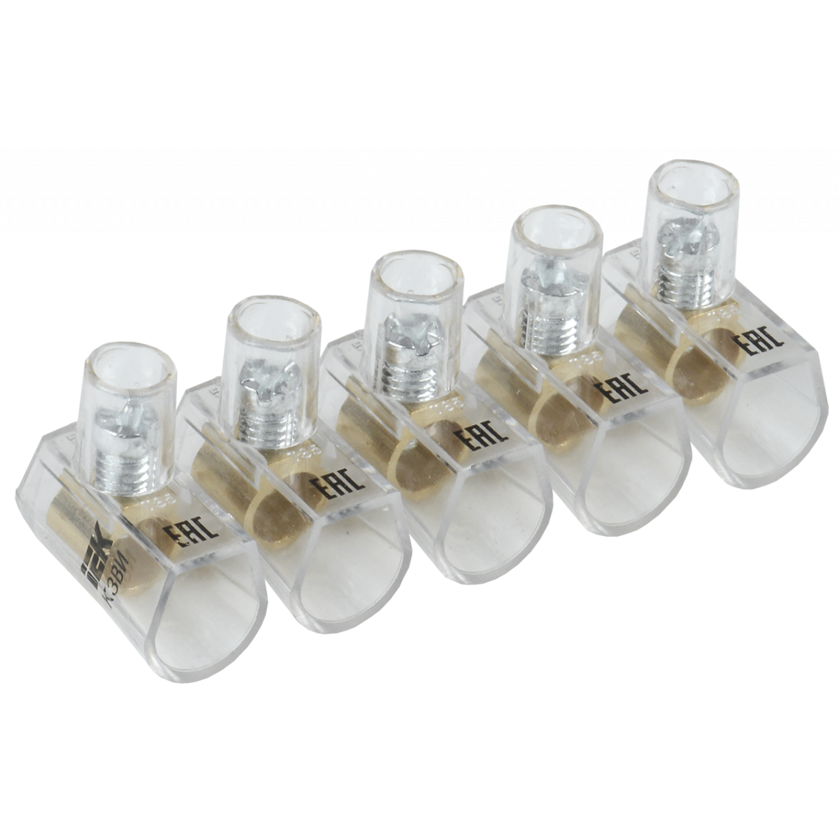 Затискач гвинтовий кінцевий ізольований КЗВІ 6,0мм2 (5x1) IEK