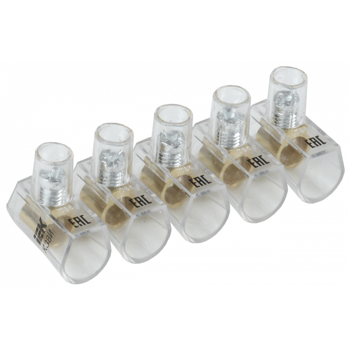 Зажим винтовой  концевой изолированный КЗВИ 6,0мм2 (5x1) IEK