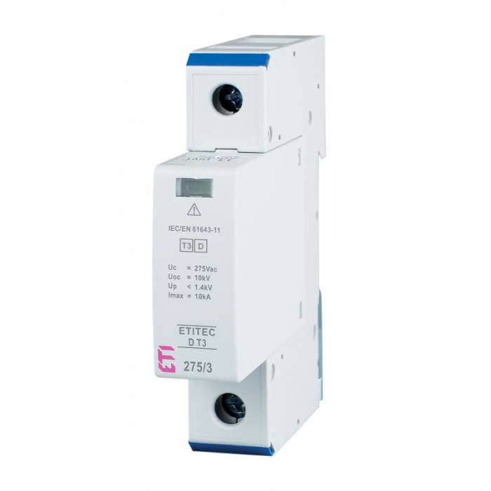 Ограничитель перенапряжения ETITEC D T3 275/3 (1+0) 1p ETI (2440417)