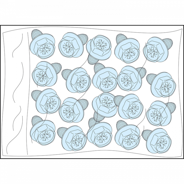 20 САМОНАРІЗН ГВИНТІВ М5 ШАФИ PRISMASET