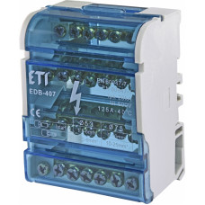 Блок розподільчий  EDB-407  4p, 3L+PE/N, 125A (7 виходів)