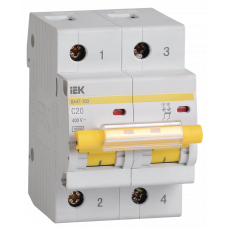 Авт. выкл. ВА47-100 2Р 20А 10кА х-ка C IEK