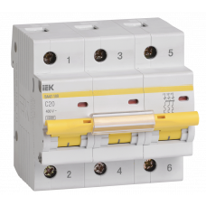 Авт. вимк. ВА47-100 3Р 20А 10кА х-ка З IEK