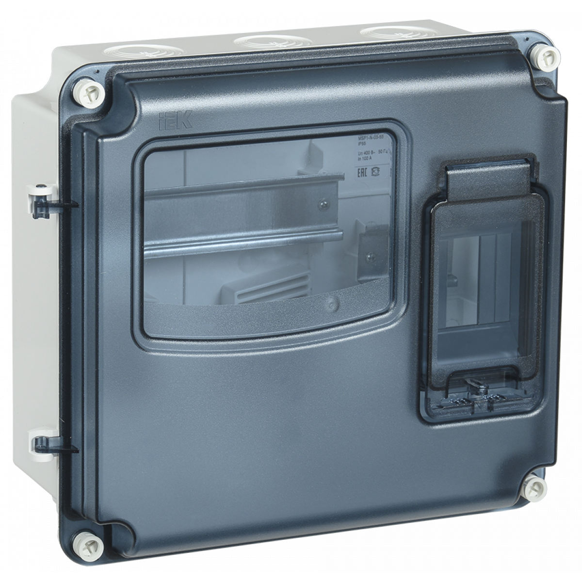 Корпус пластиковий ЩУРн-П 1/3 IP66 PC LIGHT IEK