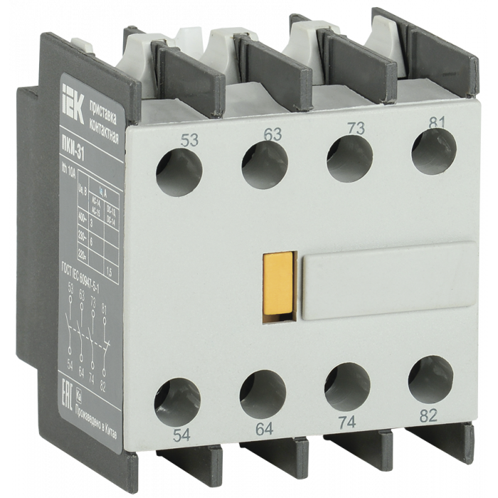 Приставка ПКИ-31 дополнительные контакты 3з+1р IEK