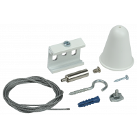 Комплект подвеса для шинопровода с тросом 3м белый IEK