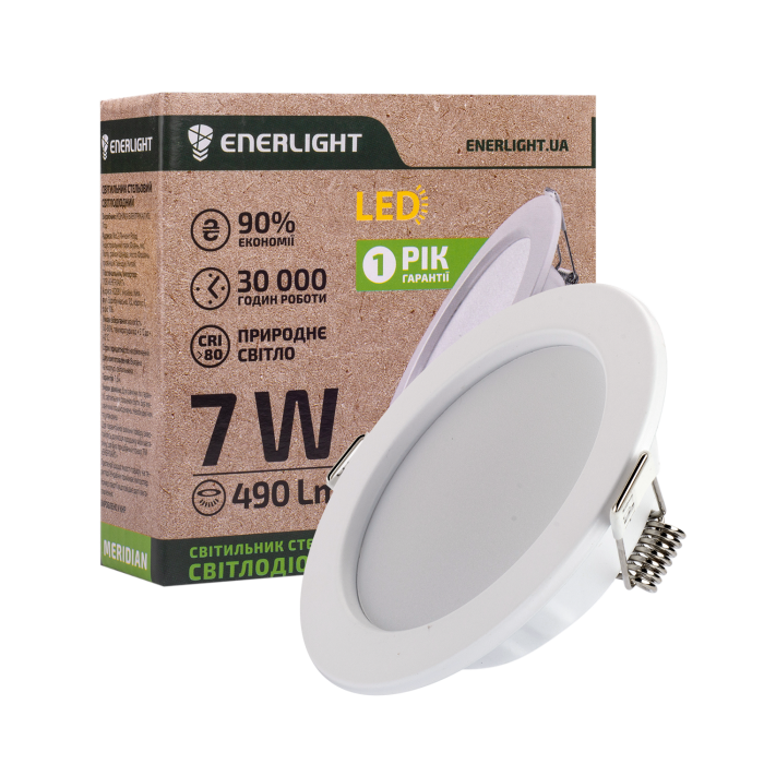 Светильник светодиодный потолочный 7Вт 4000К MERIDIAN ENERLIGHT