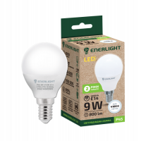 Лампа світлодіодна 9Вт P45 Е14 4100К ENERLIGHT