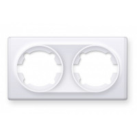 Подвійна рамка, колір білий