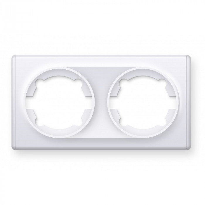 Рамка двойная, цвет белый