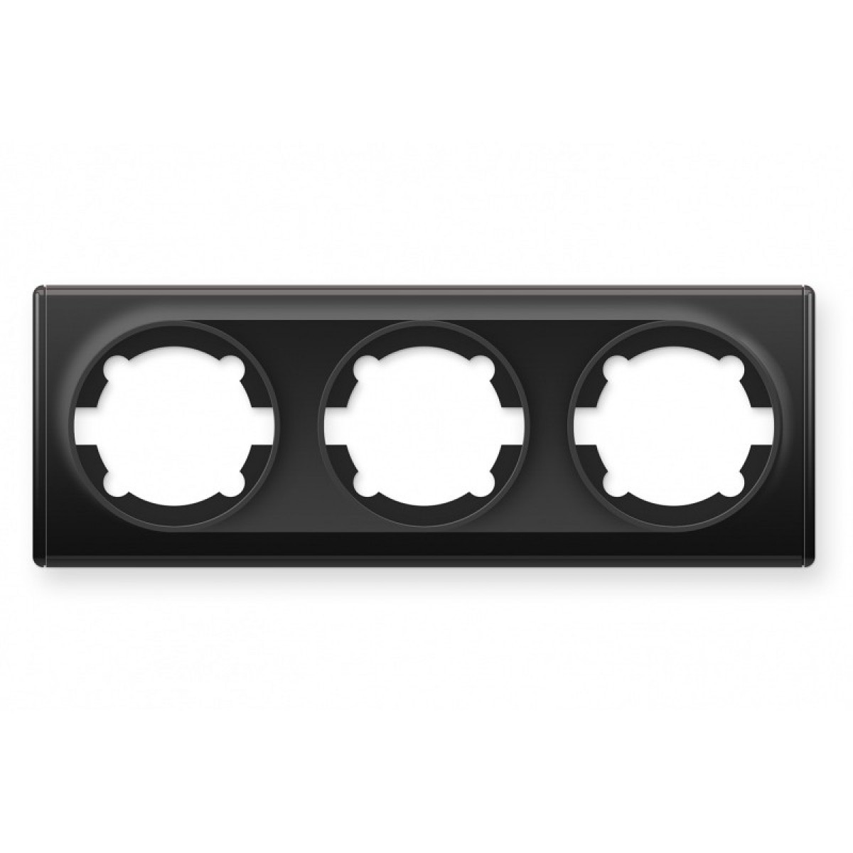 Рамка потрійна, колір чорний