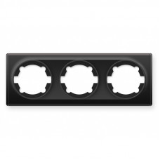 Рамка тройная, цвет чёрный