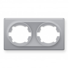 Рамка двойная, цвет серый