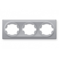 Рамка тройная, цвет серый