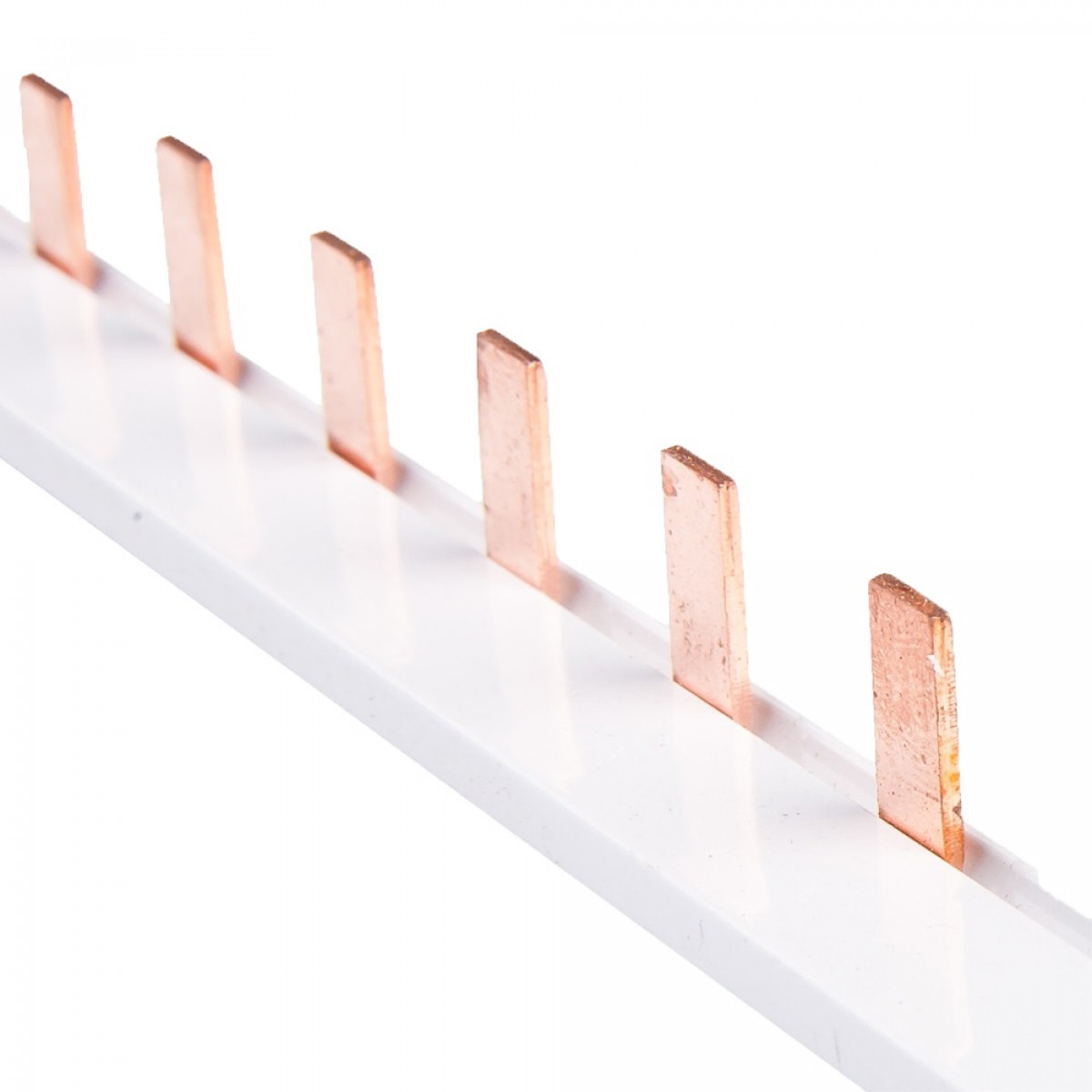 Шина з'єднувальна мідна штирьова PIN 1P/100A шаг-27мм (1 метр) Takel (501270)