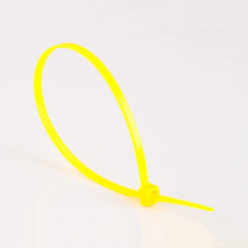 Стяжка кабельная (хомут) желтая 3х100 (2,5х100мм) (100 шт)