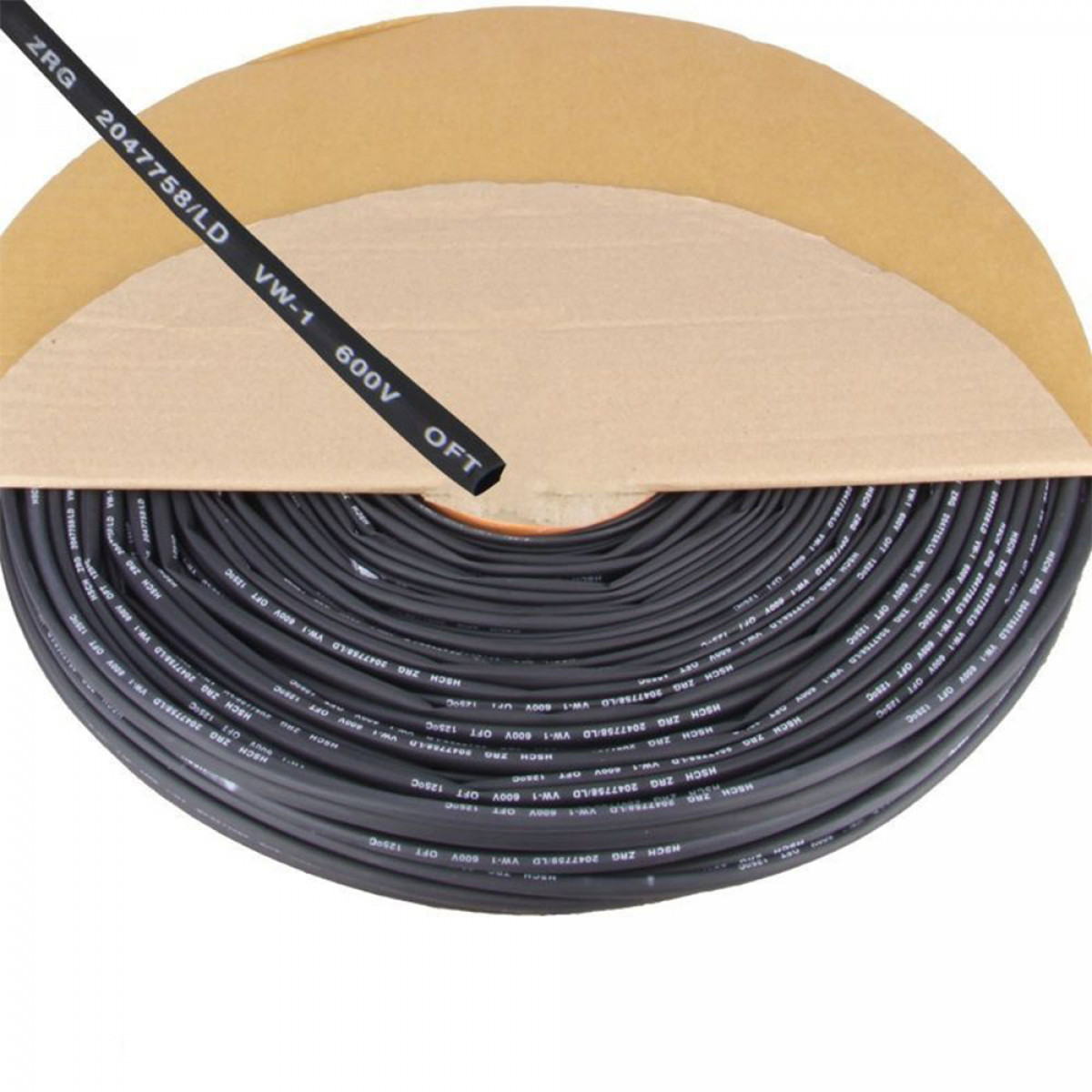 Термоусаджувальна трубка ТУТ 6/3, чорний Takel (502508ч)