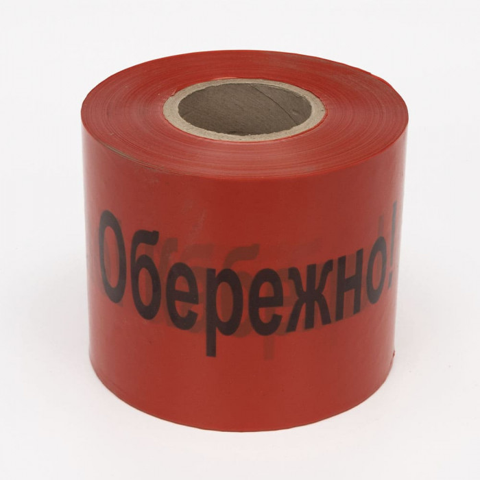 Стрічка сигнальна "Обережно кабель" 100м х 300мм х 100мкм Takel (503174)