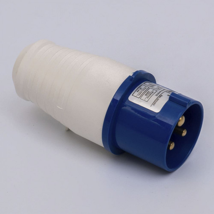 Вилка переносная 013 16А 220В 2Р+Е IP44 Takel (503200)