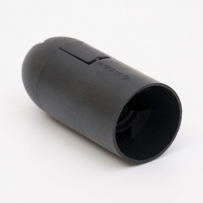 Патрон пластиковый Е14 подвесной, черный Takel (503713)