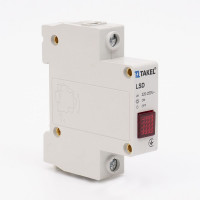 Лампа сигнальна ЛСН на DIN-рейку, червоний TAKEL