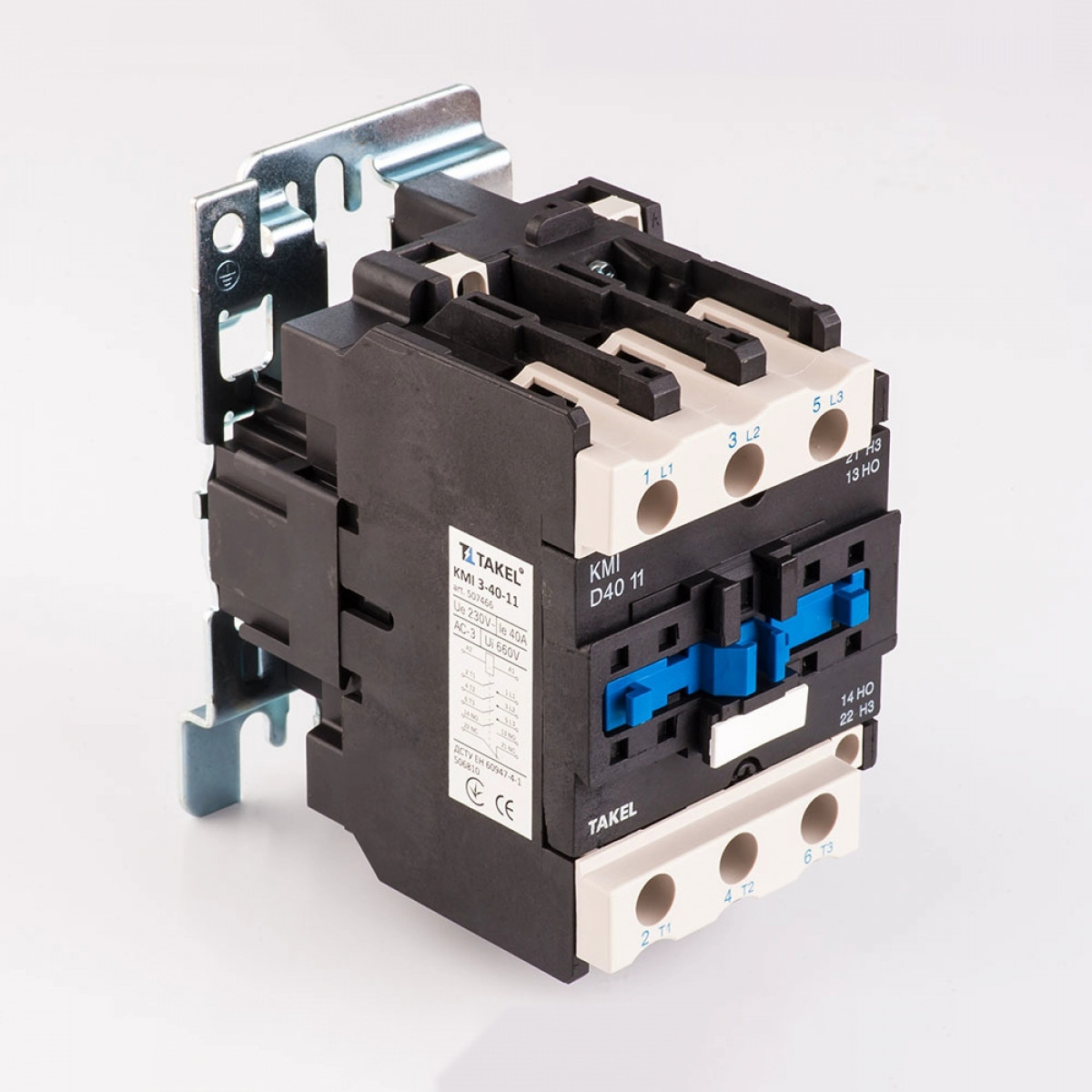 Контактор малогабаритний КМІ 3-40-11 40А 230В 1NO+1NC Takel (507466)