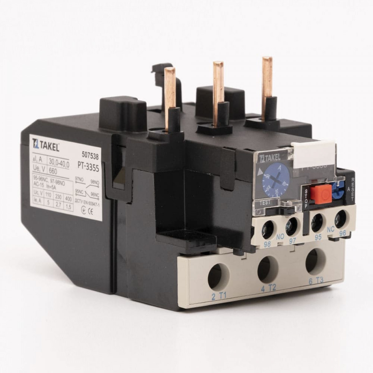 Реле теплове РТ-3355 діап. 30-40 А Takel (507538)