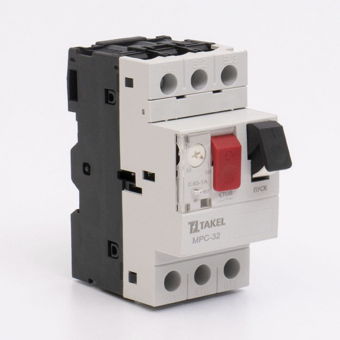 Выключатель автоматической защиты двигателя MPC-32 0.63-1А Takel (507704)