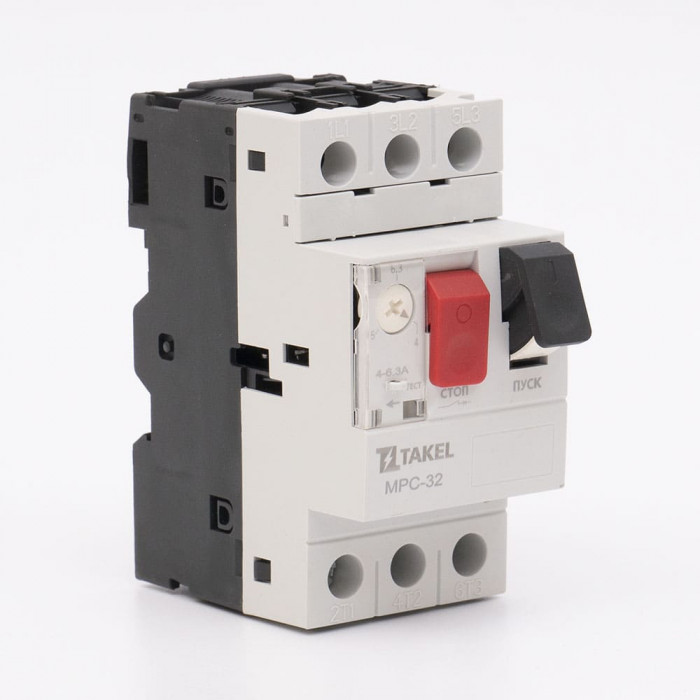 Выключатель автоматической защиты двигателя MPC-32 4-6.3А Takel (507708)