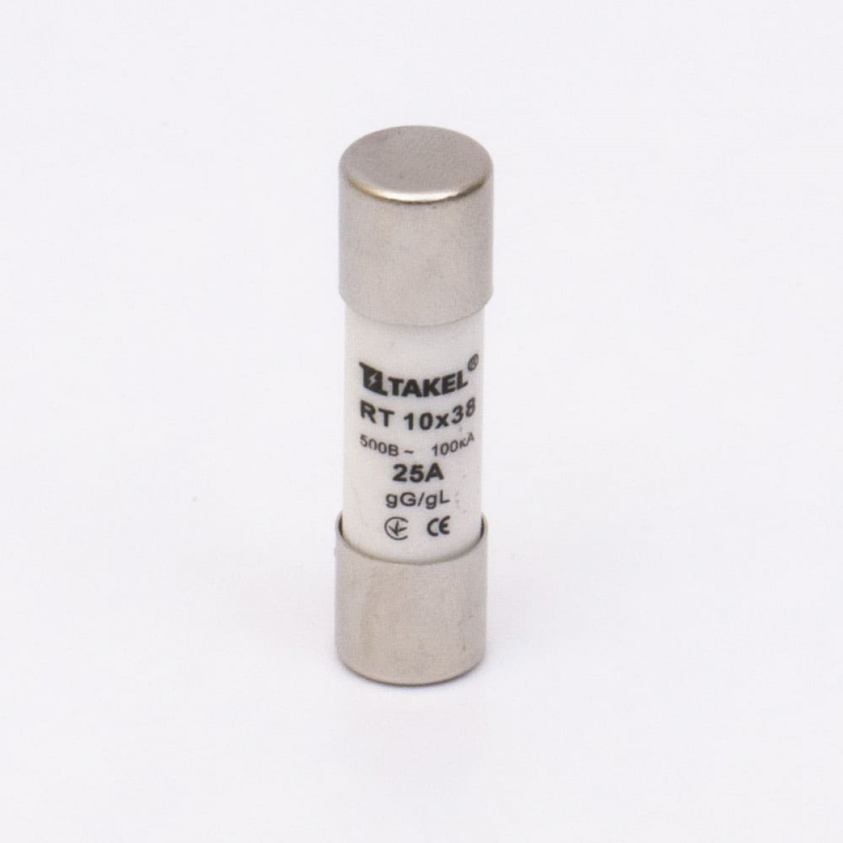 Плавка вставка запобіжника RT 10х38 25А Takel (510645)