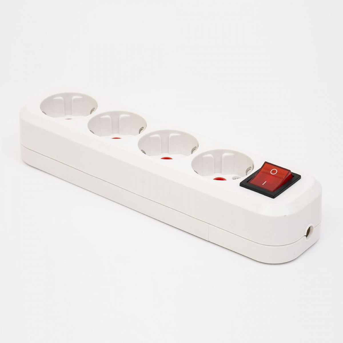 Колодка подовжувача з кнопкою 4 гнізда із з/к LEE Takel (703915)