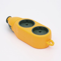 Колодка удлинителя 2 стороны 2+2 гнезда без ж/к LEE