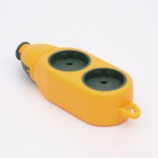 Колодка удлинителя 2 стороны 2+2 гнезда без ж/к LEE