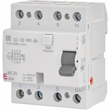 Реле диференційне (ПЗВ) 4р EFI6-P4 40/0,03 тип A (6kA)