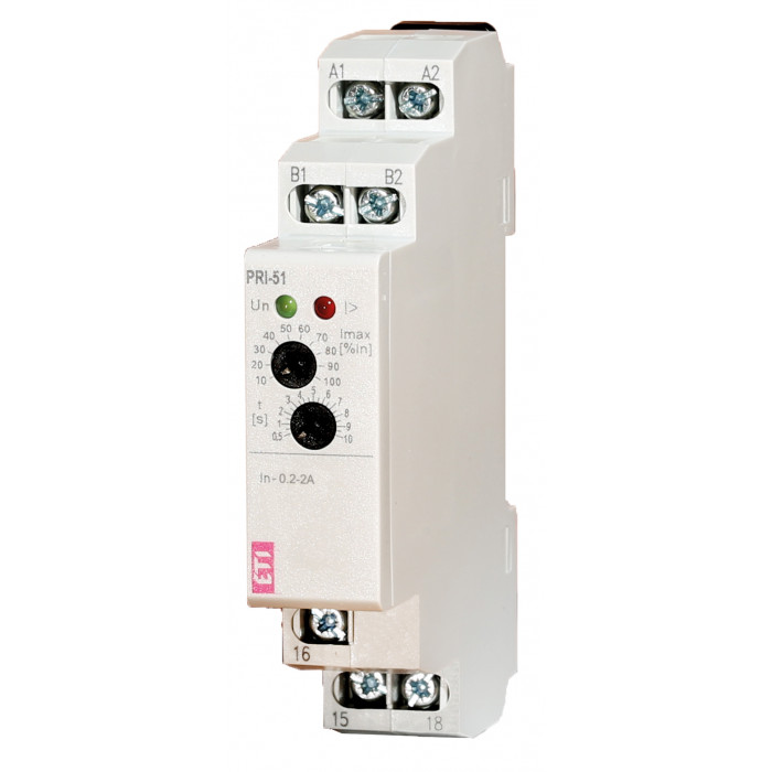 Реле контроля потребления тока PRI-51/2 (0, 2..2A) (1x8A AC1)
