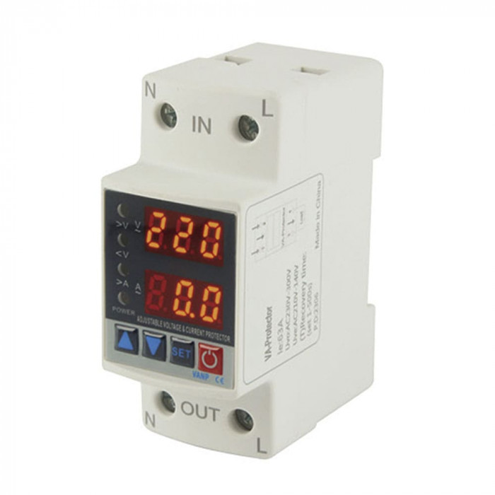 Реле напряжения и тока однофазное модульное RD35VA 40А Takel (514219)