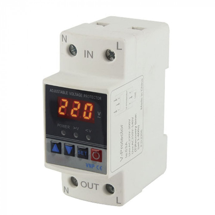 Реле напряжения модульное однофазное RD35V 40А Takel (514204)