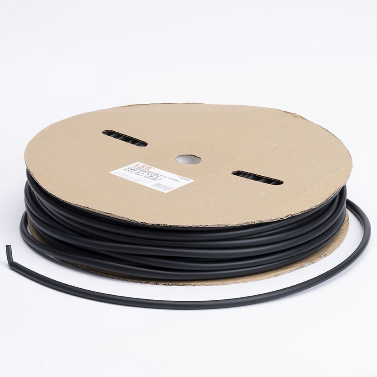 Термоусаджувальна трубка з клеєвим шаром ТУТ 3:1 7,9/2,7 бухта, чорний LEE (714223ч)