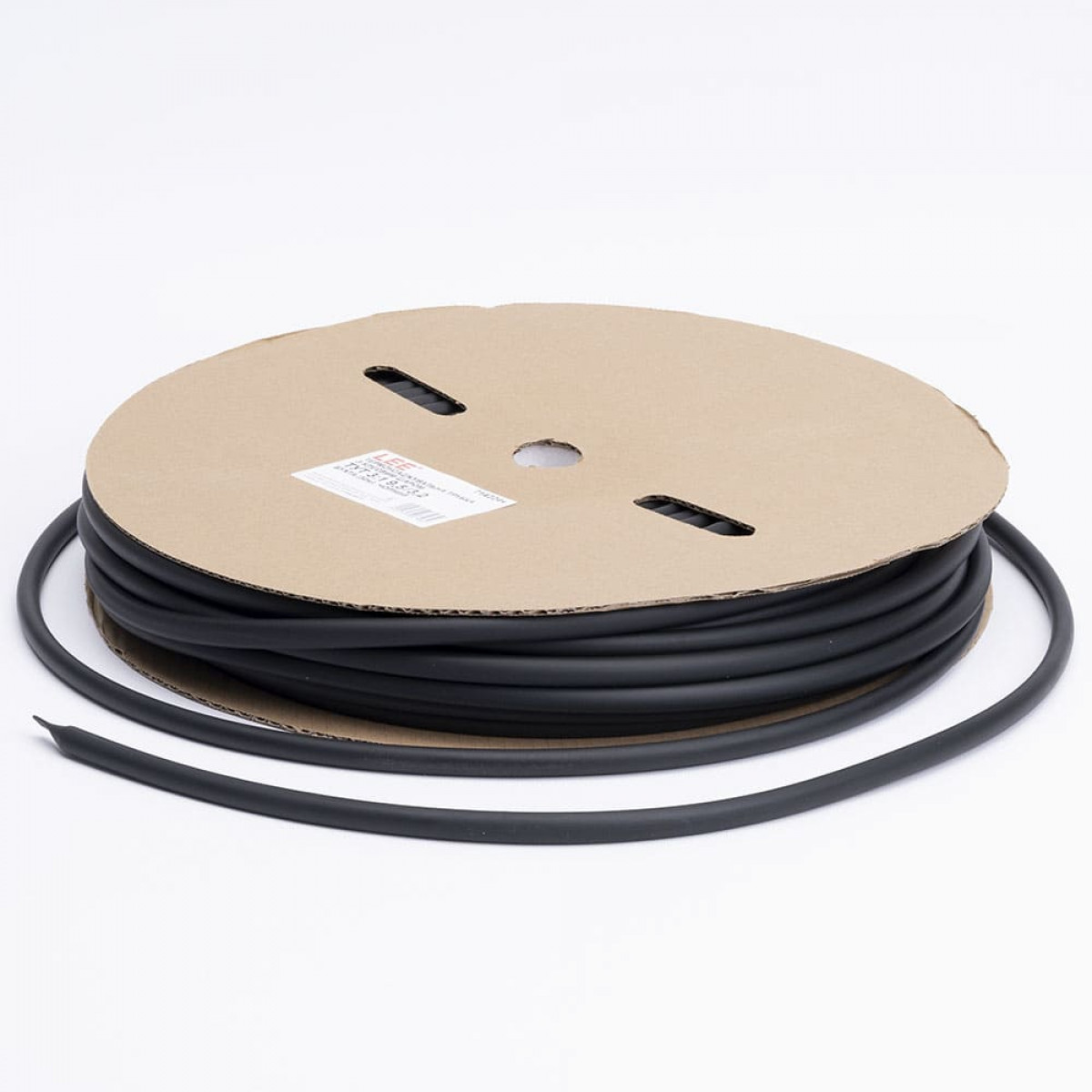 Термоусадочная трубка с клеевым слоем ТУТ 3:1 9,5/3,2 бухта, черный LEE (714224ч)