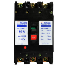 Автоматичний вимикач УкрЕМ ВА-2004N / 125 3р 63А АСКО