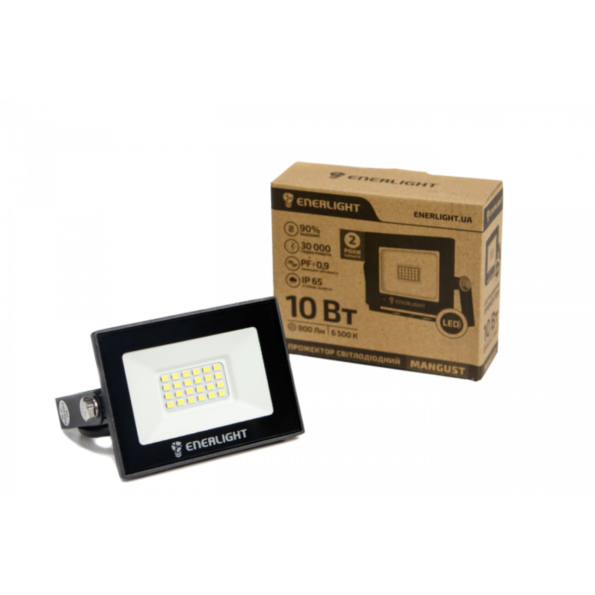 Прожектор LED 10w 6500K MANGUST ENERLIGHT