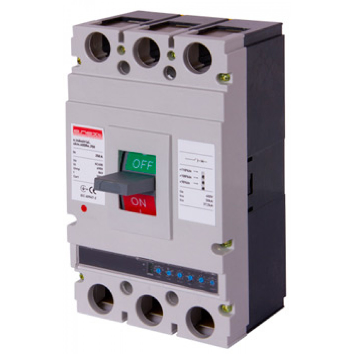 Силовий автоматичний вимикач e.industrial.ukm.400Re.250 з електронним розчіплювачем, 3р, 250А